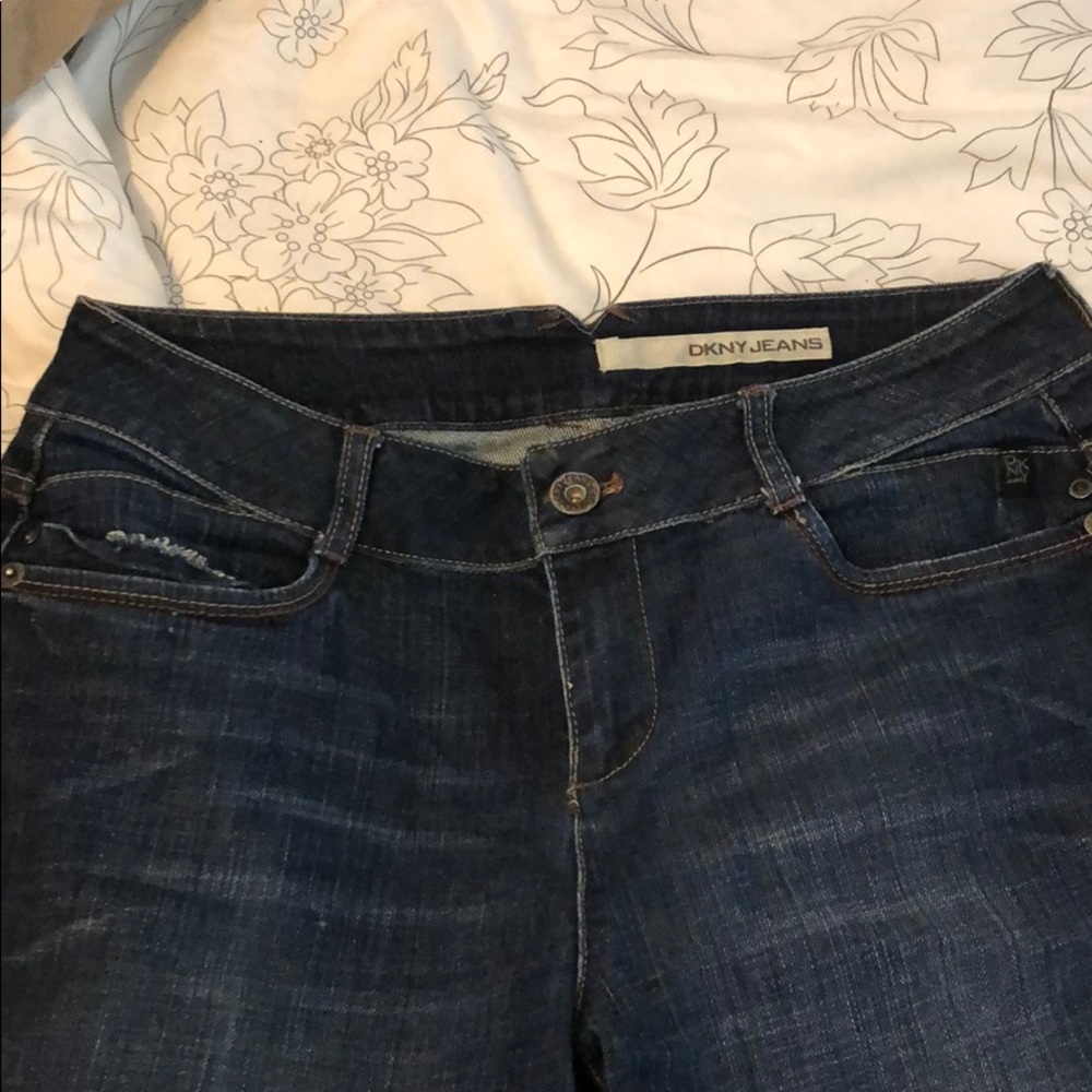 DKNY wide leg jeans